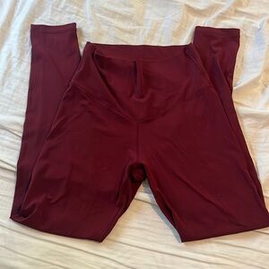 Aerie burgundy leggings